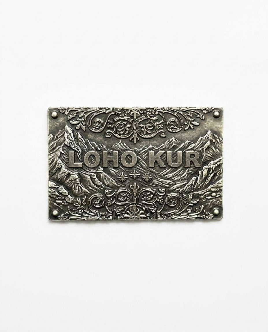 deviantbyloho signature metal patch, Series 3 (2026) — the authenticator on every official Jeanz&copy;
